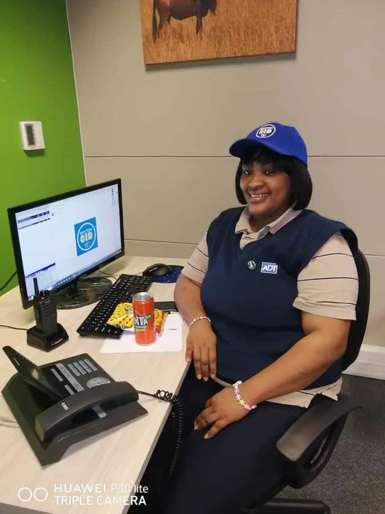 security lady in call room