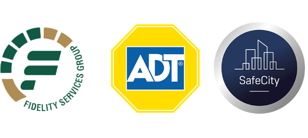 Fidelity, ADT and SafeCity - Logos