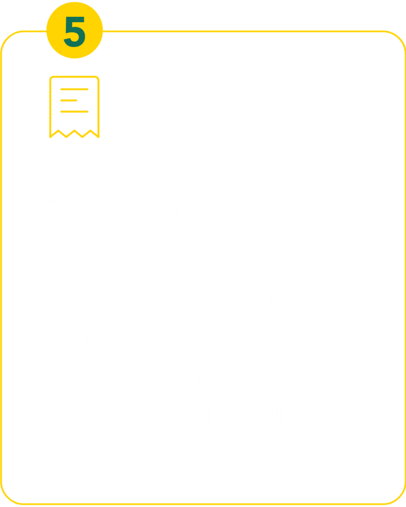Step 5 - Billing opt-in