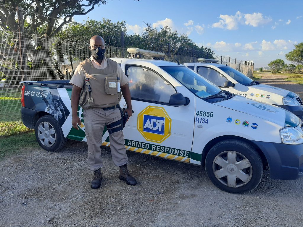 security guard and vehicle