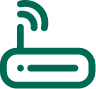modular system icon - green