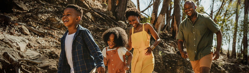 family outdoors