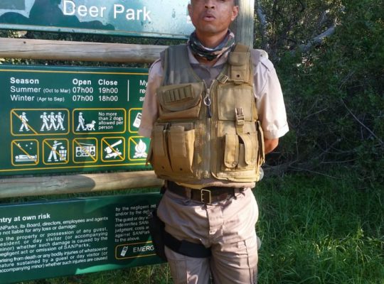 Armed ADT guard at park - John Johnson