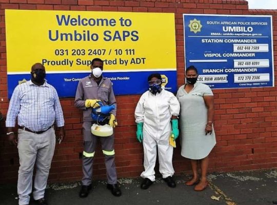 Umbilo SAPS sanitisation a success