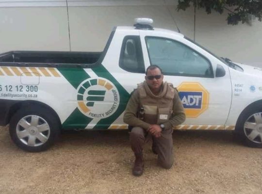 security guard and vehicle