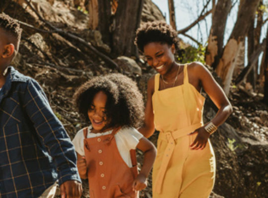 family outdoors